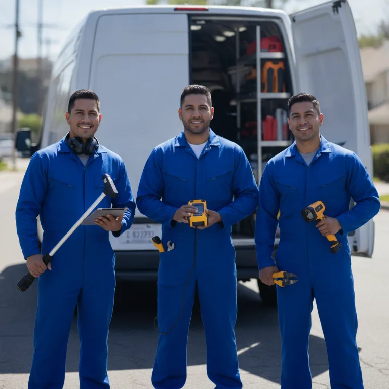Detecção de Fugas de Água equipe em Cidade Ocidental